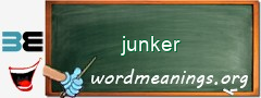 WordMeaning blackboard for junker